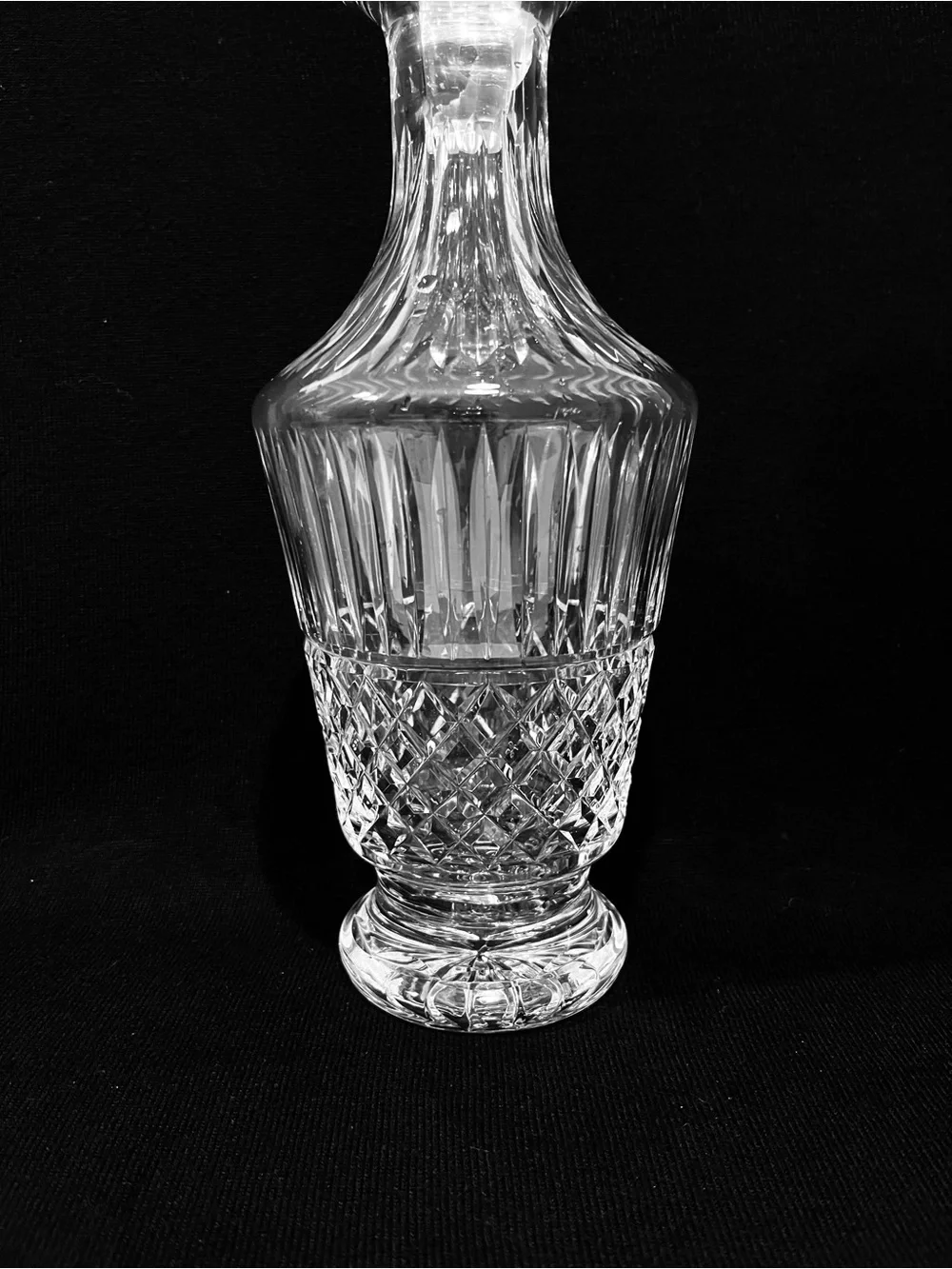 Vintage Waterford Crystal Maeve Cut Wine Decanter & Stopper 12.75” Ireland.